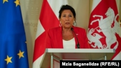 Președintele georgian Salome Zurabișvili: „Vine ziua deciziei, ziua alegerii, ziua supraviețuirii”.