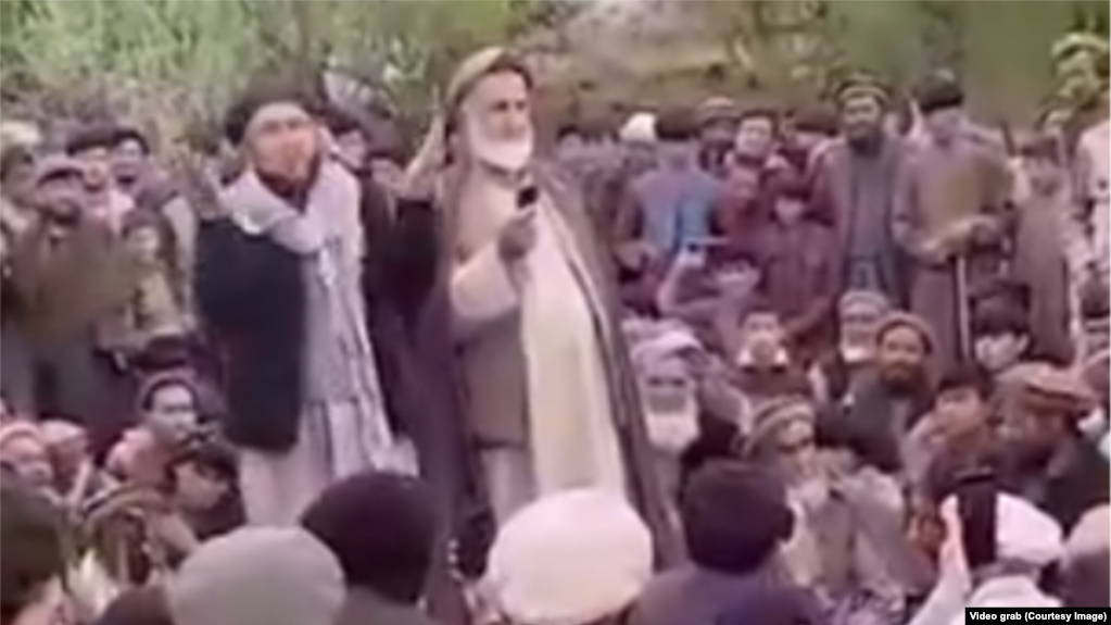 Residents of Badakhshan protest against Taliban brutality on May 3.