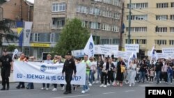 Prvomajski protest u Sarajevu