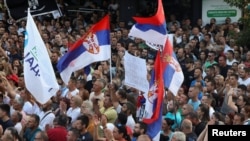 Tens of thousands of people have protested against a controversial lithium-mining project in Serbia in recent months.