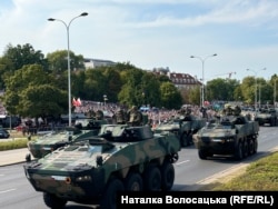 Польская техника на параде в честь Дня польской армии, август 2024 года