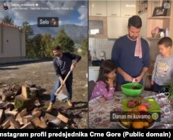 Dio sadržaja sa Instagram profila predsjednika države Jakova Milatovića