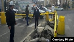 عکسی که در رسانه‌های داخل کشور از این فرونشست منتشر شده است