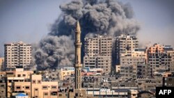 ХАМАС тобының терактісінен соң Израиль армиясы Газа секторына бірнеше күннен бері қарымта соққы жасап жатыр. 12 қазан, 2023 жыл.