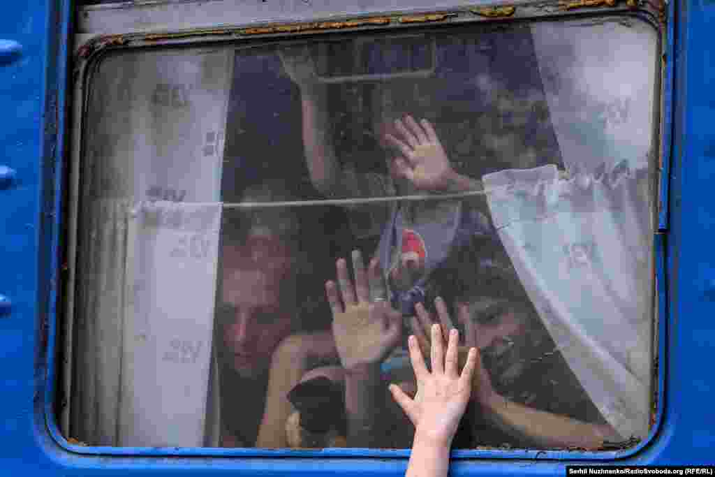 Ukrainians bid their loved ones farewell at the Pokrovsk train station on August 30, where the war&#39;s front lines are now fewer than 10 kilometers away. Zelenskiy, in his evening address on August 30, named Pokrovsk as one of the most challenging areas at this moment in the war.&nbsp; &nbsp;