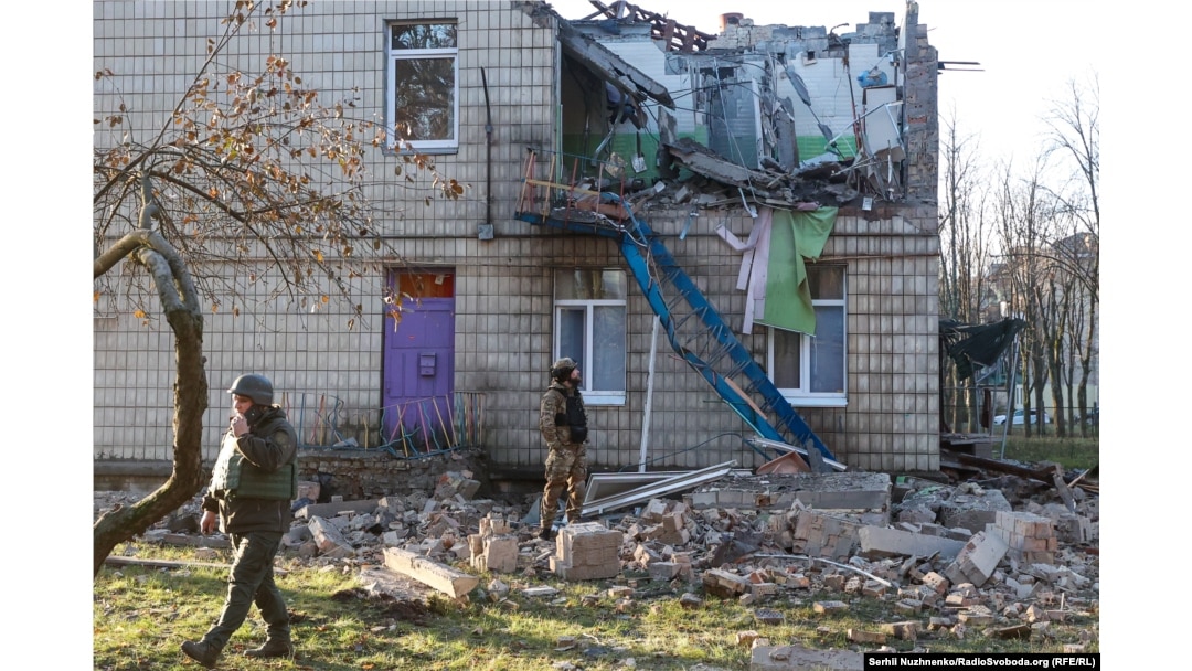 Rusia a folosit drone Shahed pentru a ataca Ucraina, cum ar fi acest atac la Kiev, în noiembrie 2023