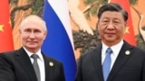 Владимир Путин и Си Цзиньпин в Пекине на 3-м форуме "Один пояс – один путь". 18 октября 2023 года