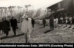 Vizita de lucru a lui Nicolae Ceauşescu la Câmpeni, judeţul Alba, 21 octombrie 1976.