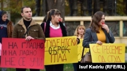 Protesta e studentëve në Shkup, të mërkurën, për kushte më të mira.