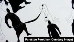 Artist Parastou Forouhar's work addressing human rights and political oppression in Iran first unveiled in 2003 in Berlin.