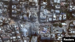 Аш-Шифа ооруканасы. Спутниктен тартылган сүрөт. Газа. 11-ноябрь, 2023-жыл