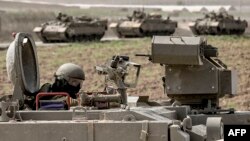 Իսրայելական զորքերը Գազայի հատվածի սահմանի մոտ, 15-ը հոկտեմբերի, 2023թ.