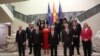 Членовите на техничката Влада која ќе ја води премиерот Талат Џафери, 28 јануари 2024 година. На фотографијата не се министрите од опозициската ВМРО-ДПМНЕ