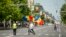 Bulevardul Ștefan cel Mare din Chișinău în ziua organizării adunării naționale „Moldova Europeană”, 21 mai 2023