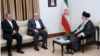 Hamas's Ismail Haniyeh (center) and Iranian Supreme Leader Ayatollah Ali Khamenei (right) met in Tehran.