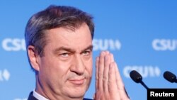 Liderul Uniunii Creștin-Sociale, premierul bavarez Markus Söder (REUTERS)