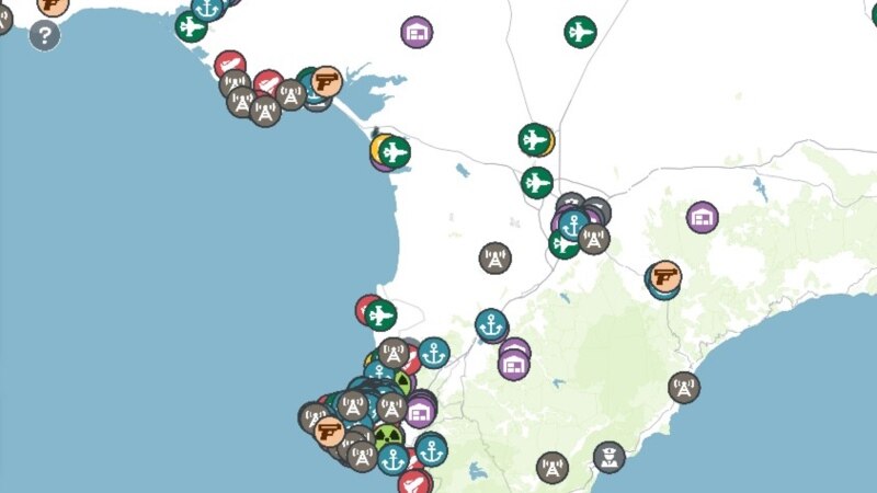 На интерактивной карте российских военных объектов в Крыму появилась новая категория