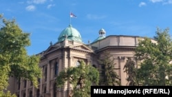 Zgrada Skupštine Srbije u Beogradu, 20. avgust 2024.