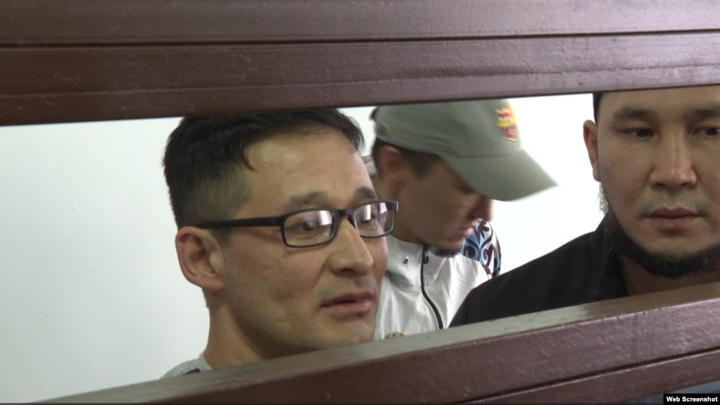 Акылжан Кисымбаев во время судебного процесса. Октябрь, 2023 года