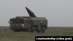 Belarusian tactical nuclear weapons at a Russian training ground in April 2023