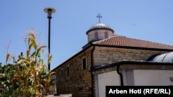 La restaurada iglesia de San Nicolás en Pristina, fotografiada en agosto de 2024