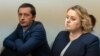 Moldova: Irina Lozovan and her husband at Court of Justice 