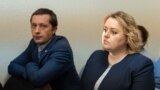 Moldova: Irina Lozovan and her husband at Court of Justice 