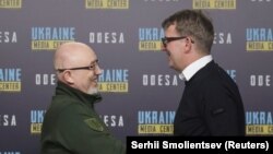 Министр обороны Украины Алексей Резников и министр обороны Дании Троэльс Лунд Поульсен