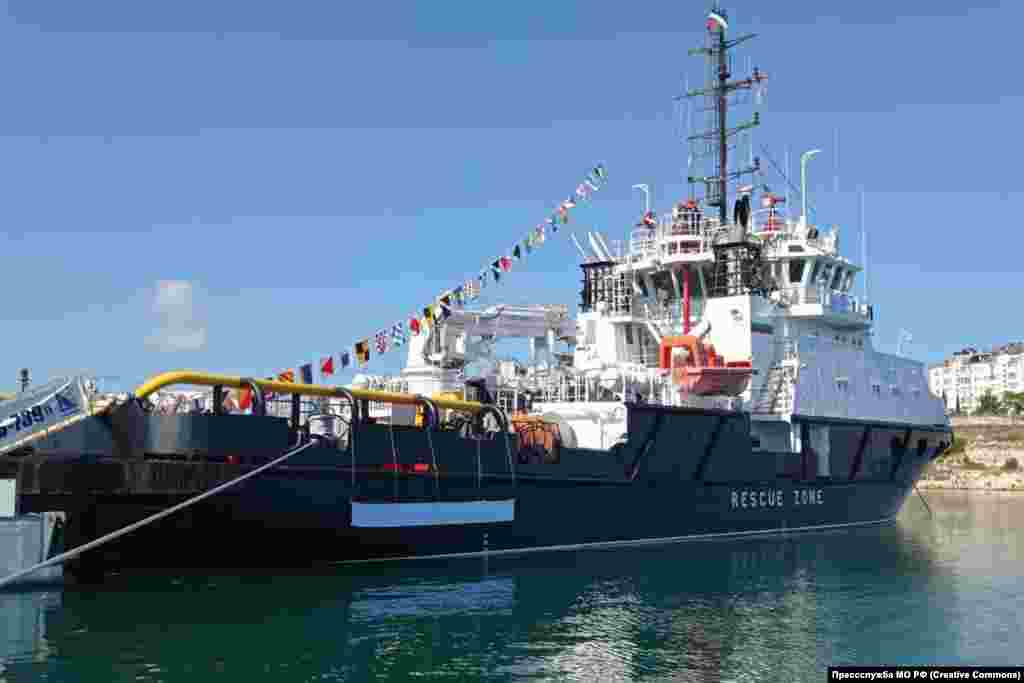 The Veliky Bekh rescue tug in port in Sevastopol, Crimea, in June 2021&nbsp; &nbsp; Ukraine announced it had destroyed the tug in the Black Sea in June 2022 as the vessel was allegedly ferrying supplies to Russian-occupied Snake Island. The tug was hit with two Harpoon anti-ship missiles. A memorial to the to the crew of the tugboat, several of whom were reportedly civilian, was unveiled in Sevastopol in June 2023. &nbsp;&nbsp; &nbsp; The ship was designed to tow stricken vessels, fight fires, and serve as a base for rescue diving operations. It was launched in 2016. &nbsp;