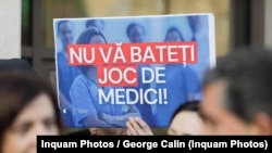 Medicii au protestat de multe ori pentru condițiile de muncă. Fotogragie generică