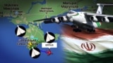 Колаж. Крим на карті, запуски БПЛА Shahed з півострова та іранський IL-76TD