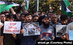 მარნეულში გამართული ჰამასის მხარდამჭერი აქცია. 31 ოქტომბერი, 2026 წელი