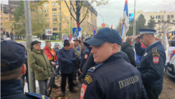 Veterani RS-a na protestu u vrijeme posjete premijera Federacije BiH Banjaluci