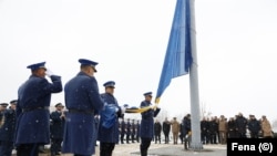 Podizanje državne zastave povodom Dana državnosti Bosne i Hercegovine, na brdu Hum, Sarajevo, 25. novembar 2023. 