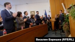 Кадър от първото заседание на новия общински съвет в София