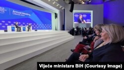 Predsjedavajuća Vijeća ministara Bosne i Hercegovine, Borjana Krišto na Svjetskom ekonomkom forumu u Davosu, 17. januar 2024.