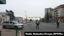 Генерална проба на МВР за регулирање на сообраќајот во Скопје пред министерскиот совет на ОБСЕ, 28.11.2023