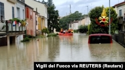 Qyteza Emilia-Romanja, e vërshuar nga uji.