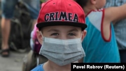 Эвакуация детей в Армянске, Крым, 4 сентября 2018 года