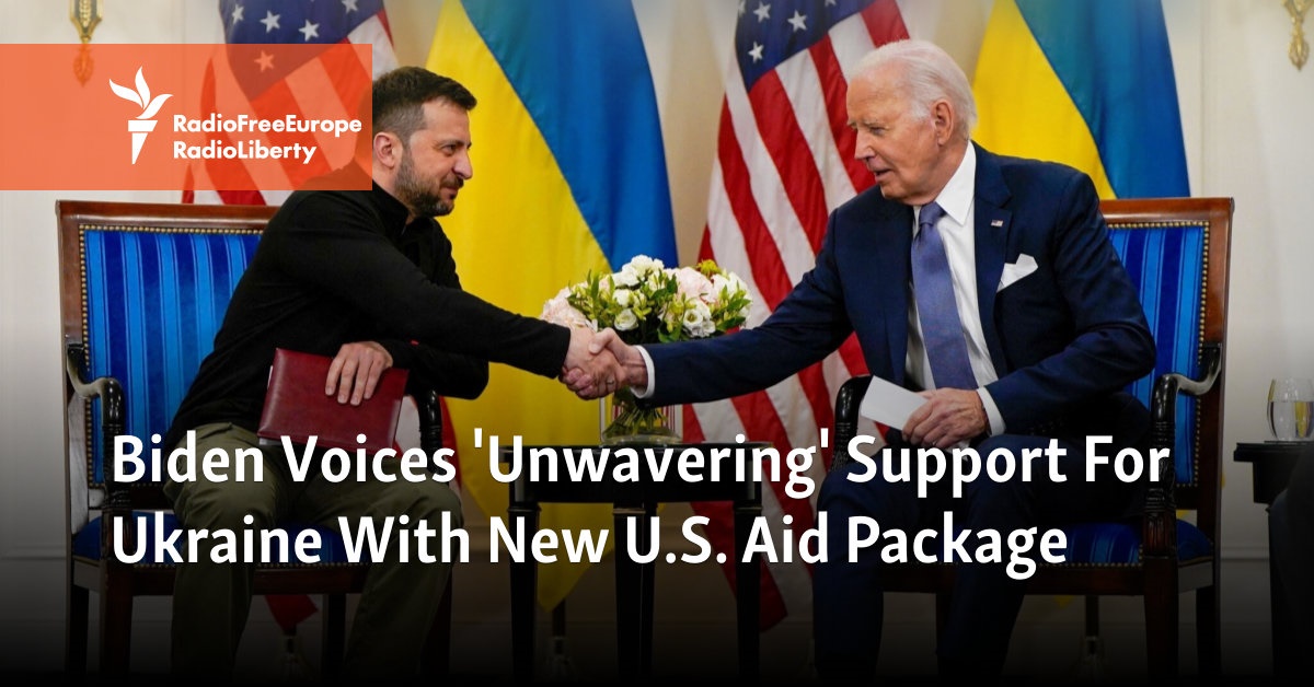 Biden Voices 'Unwavering' Support For Ukraine With New U.S. Aid Package