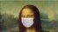 Mona Lisa cu mască de protecţie. Petiţie pentru ajutorarea liber-profesioniştilor (screenshot)