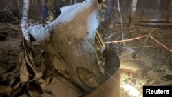 Рэшткі грузавога самалёта «Антонов», які разьбіўcя пад Іркуцкам