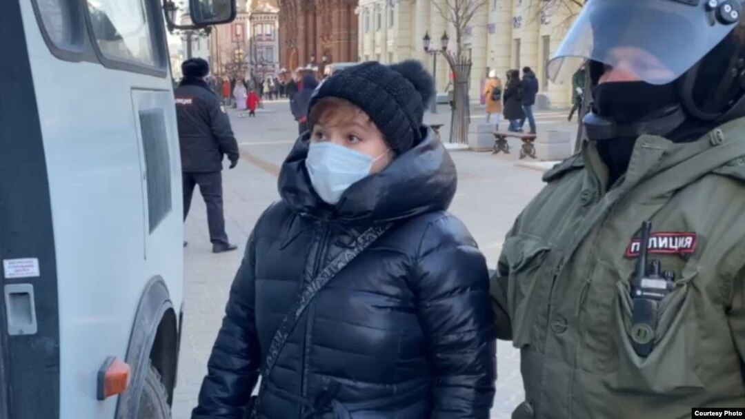 Russian anti-war activist, Zulfia Sitdikova (file photo)