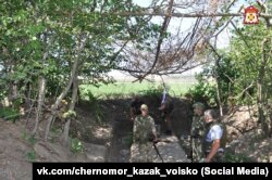 Фото позиції батальйону «Таврида» зі сторінки «ВКонтакте» Чорноморського казачого війська