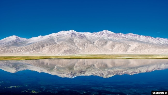 The alpine lake of Bulunkul in Tajikistan.