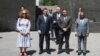 Armenia - UN General Assembly President Abdulla Shahid (right) visits the Armenian genocide memorial in Yerevan, July 27, 2022.