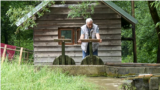 Andjelko Delic, in front of his mill in Bosnia and Herzegovina, Majevica mountain 