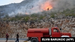 Požar u Neumu, na jugu Bosne i Hercegovine, 4. avgust 2022. 