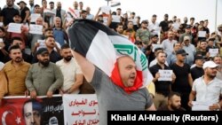 Protesti u Iraku posle napada na odmaralište u severnoj iračkoj provinciji, 21. jul 2022.