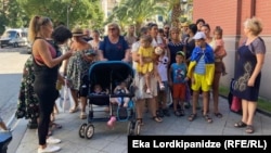 უკრაინიდან ლტოლვილების აქცია ბათუმში